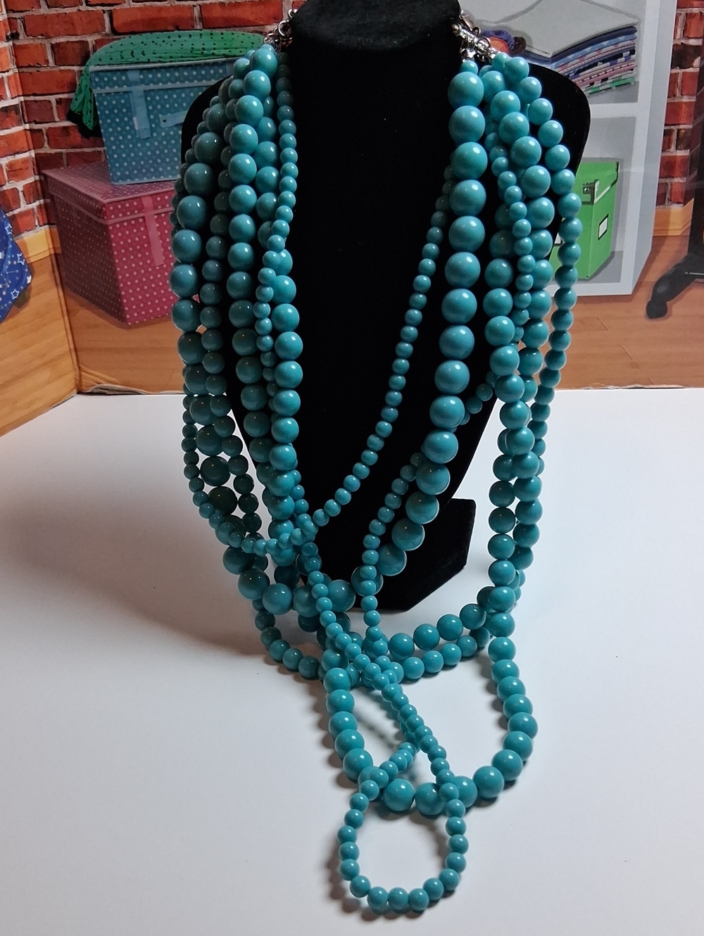 Graziano Turquoise Beaded Necklace - Women Jewelry